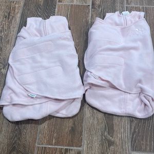 Bundle light pink preemie Halo sleepsack swaddles